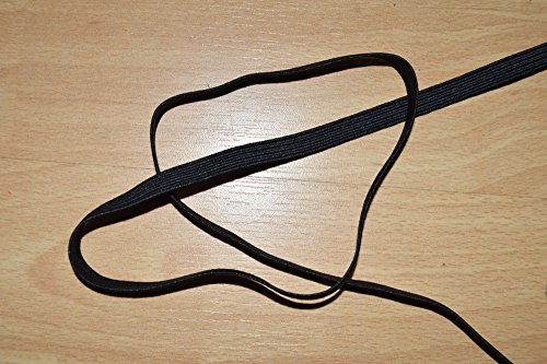 - ruban élastique noir, largeur 8mm (au mètre)