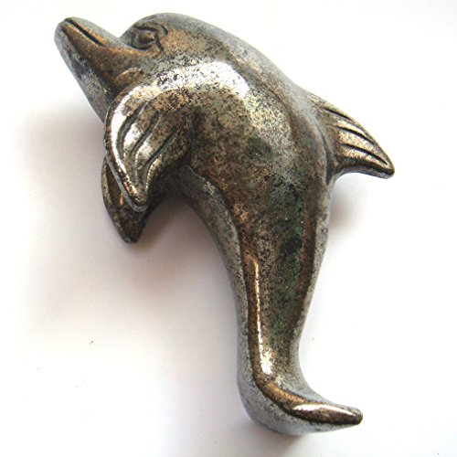 1 sculpté nature Pyrite Pierre Dolphin guérison...