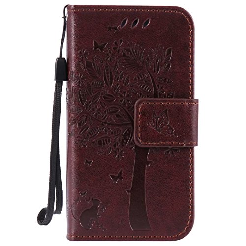 Coque pour iPhone 4/4S,Cozy Hut Coque PU Cuir S...