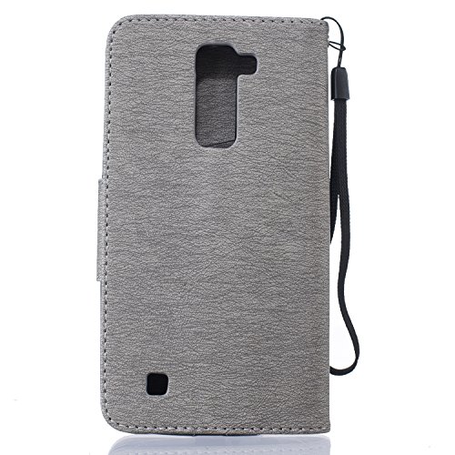 Coque pour LG K10,Housse en cuir pour LG K10,Co...