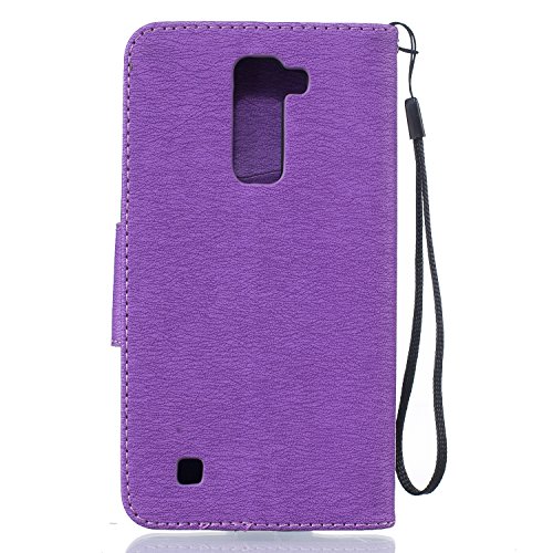 Coque pour LG K10,Housse en cuir pour LG K10,Co...