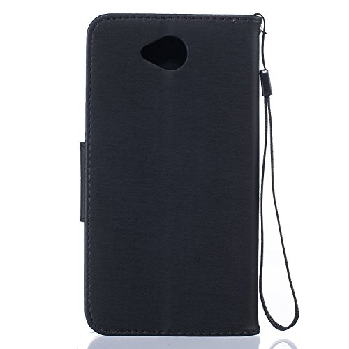 Coque pour Nokia Lumia 650 N650,Housse en cuir pour Nokia Lumia 650 N650,Cozy Hut Colorful imprimé Motif oiseau de plumes étui en cuir PU pour Nokia Lumia 650 N650,Coque PU Cuir Flip Housse Étui Cover Case Wallet Portefeuille Supporter avec Carte de Crédit Fentes pour Nokia Lumia 650 N650 - noir B01IK9V646 Cozy Hut