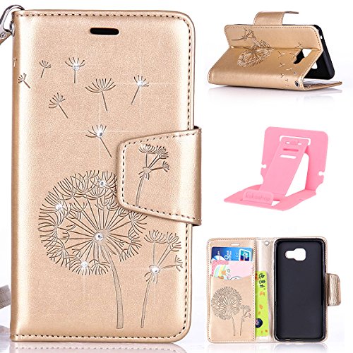 Coque Samsung Galaxy A3 PU Cuir,Galaxy A3 Stras...