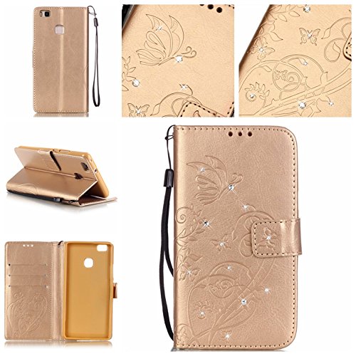 Pour huawei p9 lite bookstyle étui,housse pu cu...