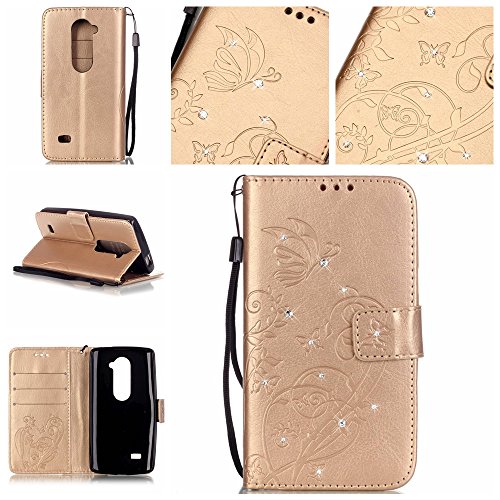 Diamond pu cuir case etui - multi-function ferm...