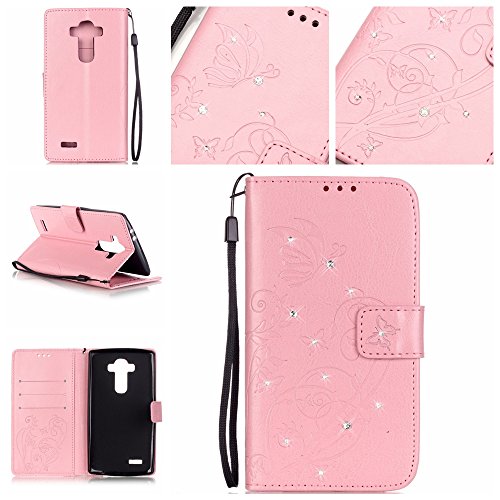 Coque Etui pour LG G4,LG G4 Lanyard Strap Coque...