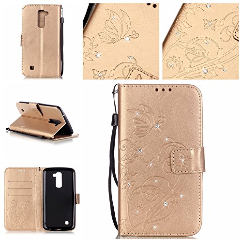 Coque Etui pour LG K10,LG K10 Lanyard Strap Coq...