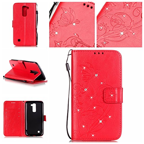 Coque Etui pour LG K10,LG K10 Lanyard Strap Coq...