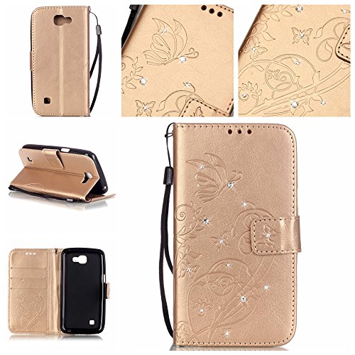 Coque Etui pour LG K4,LG K4 Lanyard Strap Coque...