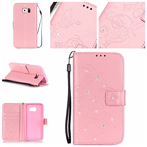 Coque Etui pour Galaxy S6,Galaxy S6 Cuir Portef...