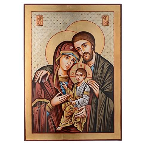 Holyart Icône peinte Roumanie Ste Famille 70x50 cm code EAN B01IR33DO6 