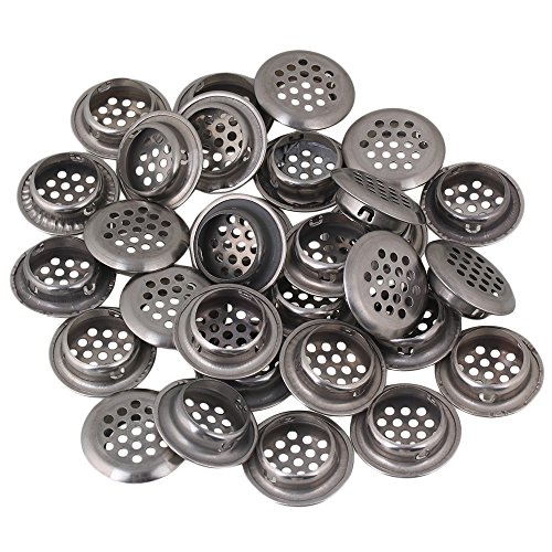 bqlzr 25 mm rond en acier inoxydable Argent Can...