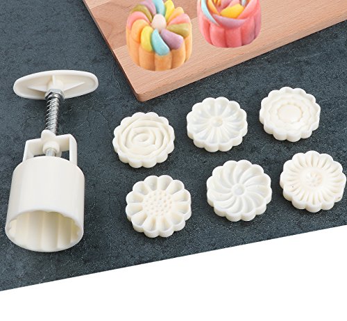 Presses à biscuits lune mold round 7 pièces pou...