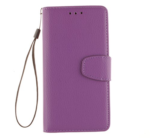 Eafior Coque pour Nokia Lumia 830 N830 ,Housse en cuir pour Nokia Lumia 830 N830 ,Ecoway motif Litchi étui en cuir PU Cuir Flip Magnétique Portefeuille Etui Housse de Protection Coque Étui Case Cover avec Stand Support Avec des Cartes de Crédit Slot et Fonction Support pour Nokia Lumia 830 N830 - pourpre code EAN B01J3C3ENK 