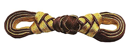 Cheongsam Buckle / perlé Pankou brun et or