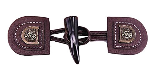 2 pcs Vintage Brown Fermeture tissu avec Bouton...