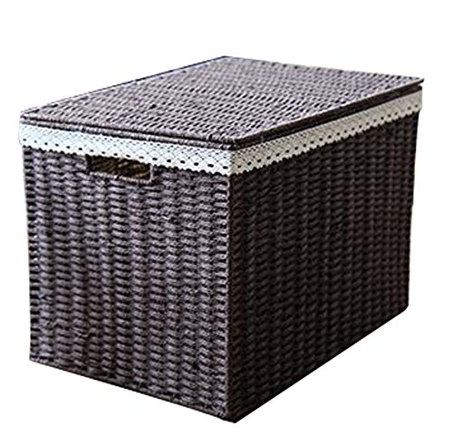 Ensemble de 1 ménage Weave panier Cosmetic Stor...