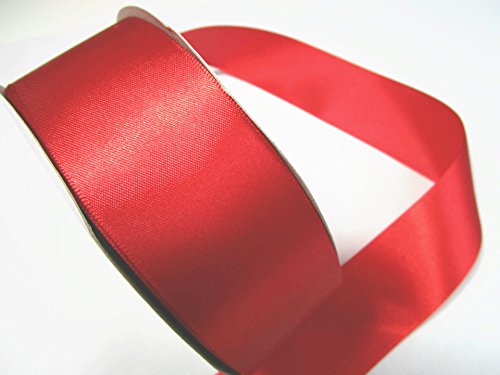 50 M x 40 mm Ruban de satin?: Rouge
