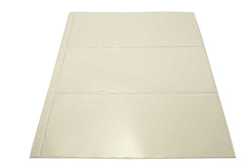 10 feuilles billet à 3 pochettes 226mm X 97mm (...