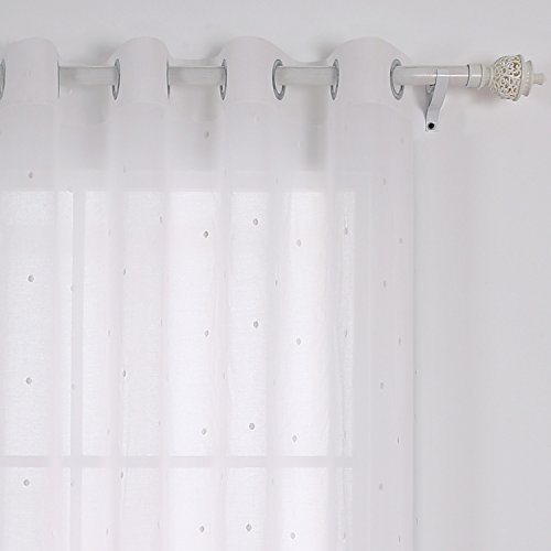 Doconovo Rideau Voilage à Oeillets pour Bébé Br...