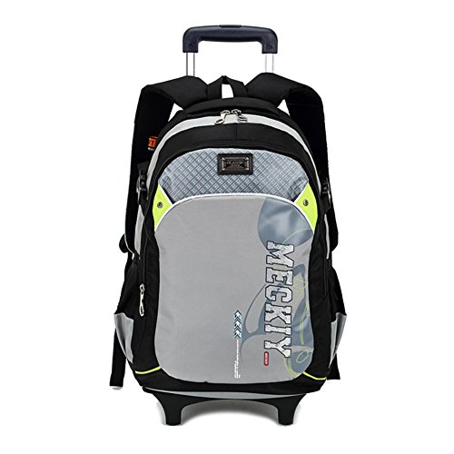 Sac Rentrée Scolaire Sac à Dos 2 en 1 avec Roul...