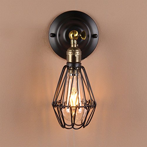 KINGSO E27 Lampe Suspension Abat-jour Cage en f...