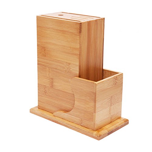 Blocs couteaux vides, bambou bloc de couteaux -...