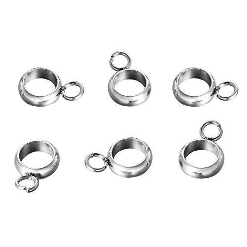 HOUSWEETY 10 Pcs Perles de Grand Trou avec Anne...