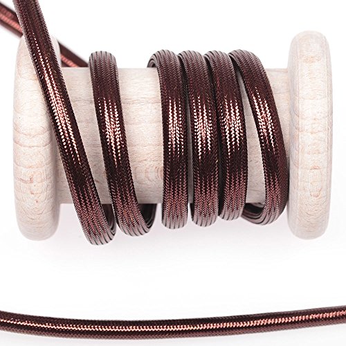 Cordelière lurex brillant tressée ronde 5 mm - ...