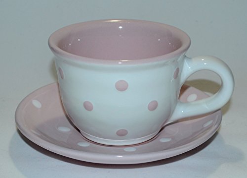 Céramique Capucci Not ASSE Blanc Pois Roses pei...