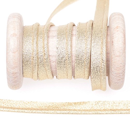 Ruban passepoil lurex au mètre - Or