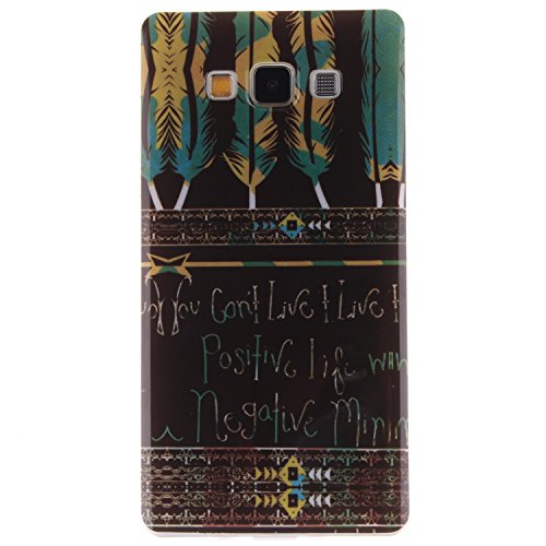 BONROY ® coque pour samsung galaxy a7 a700,housse en cuir pour samsung galaxy a7 a700,imprimé étui en cuir pu cuir flip magnétique portefeuille etui housse de protection coque étui case cover avec stand support avec des cartes de crédit slot et fonction support pour samsung galaxy a7 a700 code EAN B01KWYLLGA 