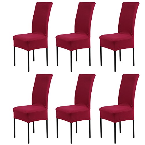 Lot 6pcs housse pour chaise bi-élastique housse...