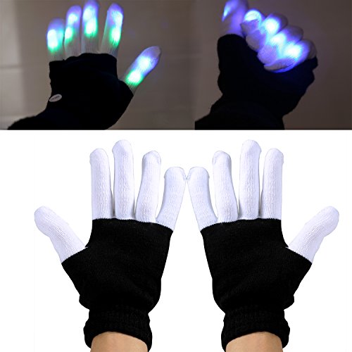 Gants de doigt de lumière pour la fête-led beau...