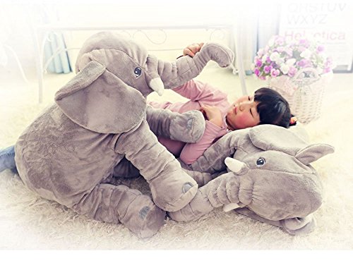Peluche eléphant doudou bébé 60cm eléphant en p...