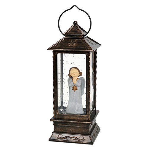 Superbe LED Lanterne avec Père Noël/ange et pai...