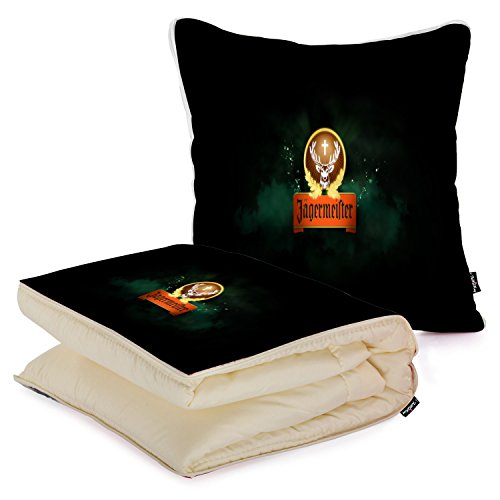 Custom car travel square pillow with blanket 2 ...