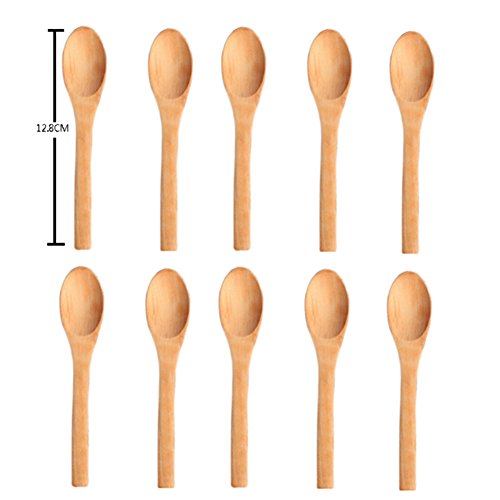 10pcs/lot petite cuillère en bois-12.8*2.9cm