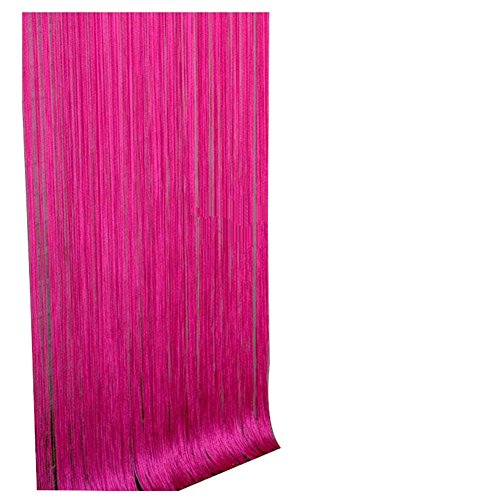 Usure 1pcs hotpink ligne rideau rod fringe pann...
