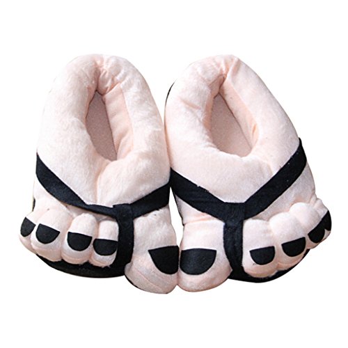 Big feet chaud hiver chaussons en peluche panto...