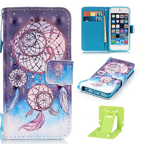 Apple iphone SE Coque Portefeuille,iphone 5s Co...