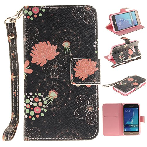 Portefeuille housse coque à rabat pour galaxy j...