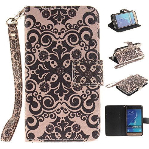 Portefeuille housse coque à rabat pour galaxy j...