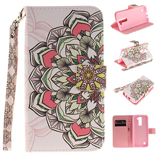 Portefeuille housse coque à rabat pour lg k7, l...