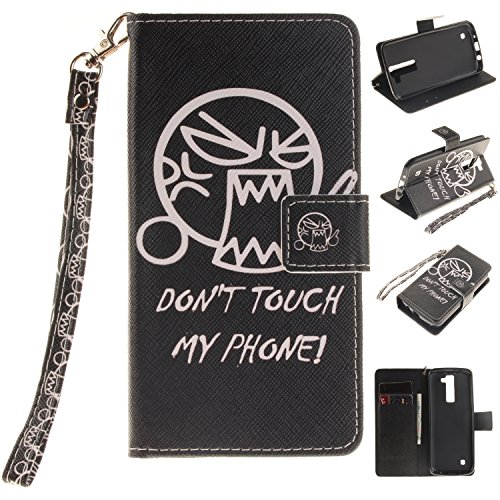 Portefeuille housse coque à rabat pour lg k8, l...