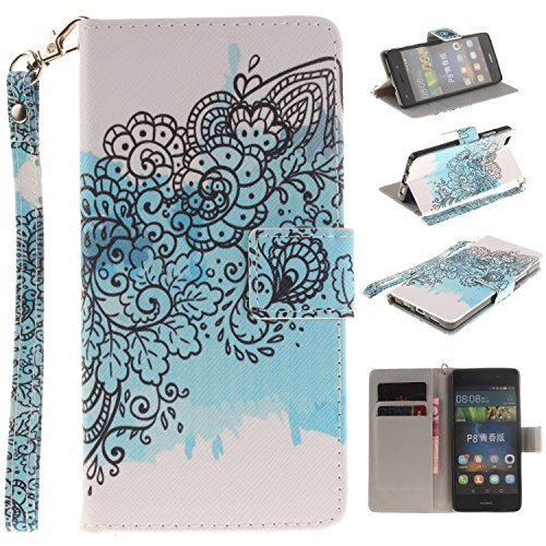 Portefeuille housse coque à rabat pour huawei p...