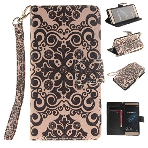 Portefeuille housse coque à rabat pour huawei p...