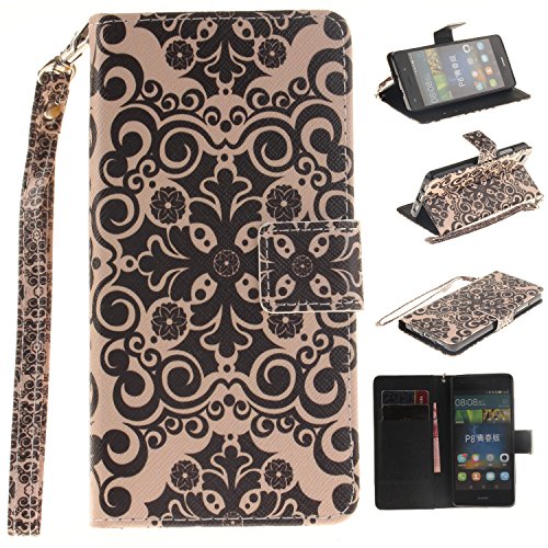 Portefeuille housse coque à rabat pour huawei p...