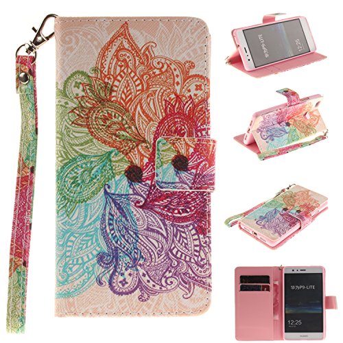 Portefeuille housse coque à rabat pour huawei p...