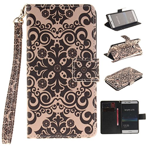 Portefeuille housse coque à rabat pour huawei p...